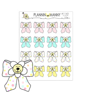 1143 IT's GO TIME...I mean Bow Time Planner Stickers