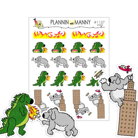 1127 Manny Kong Planner Stickers - Manny Kong Collection