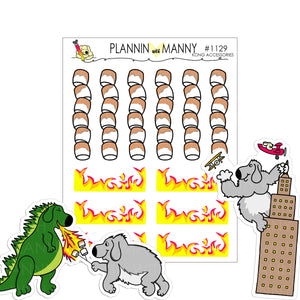 1128 Manny Kong Accessory Planner Stickers - Manny Kong Collectioppn