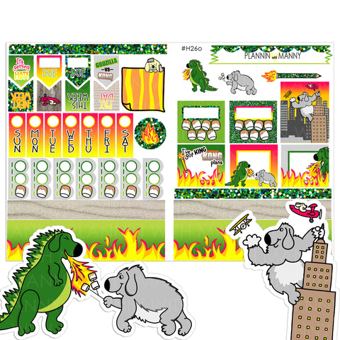 h260 HOBONICHI Weekly Planner Stickers - Manny Kong Collection
