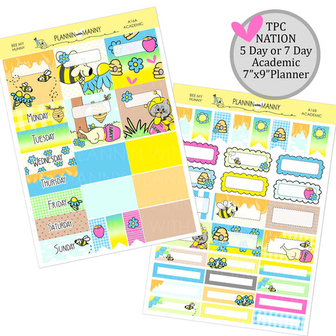 A16 TPC NATION ACADEMIC 5&7 Day Weekly Kit - Bee My Hunny Collection