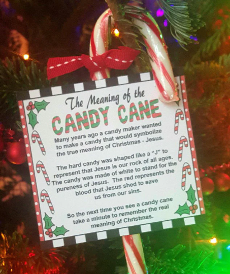 DIGITAL Meaning of the Candy Cane Printable Tags