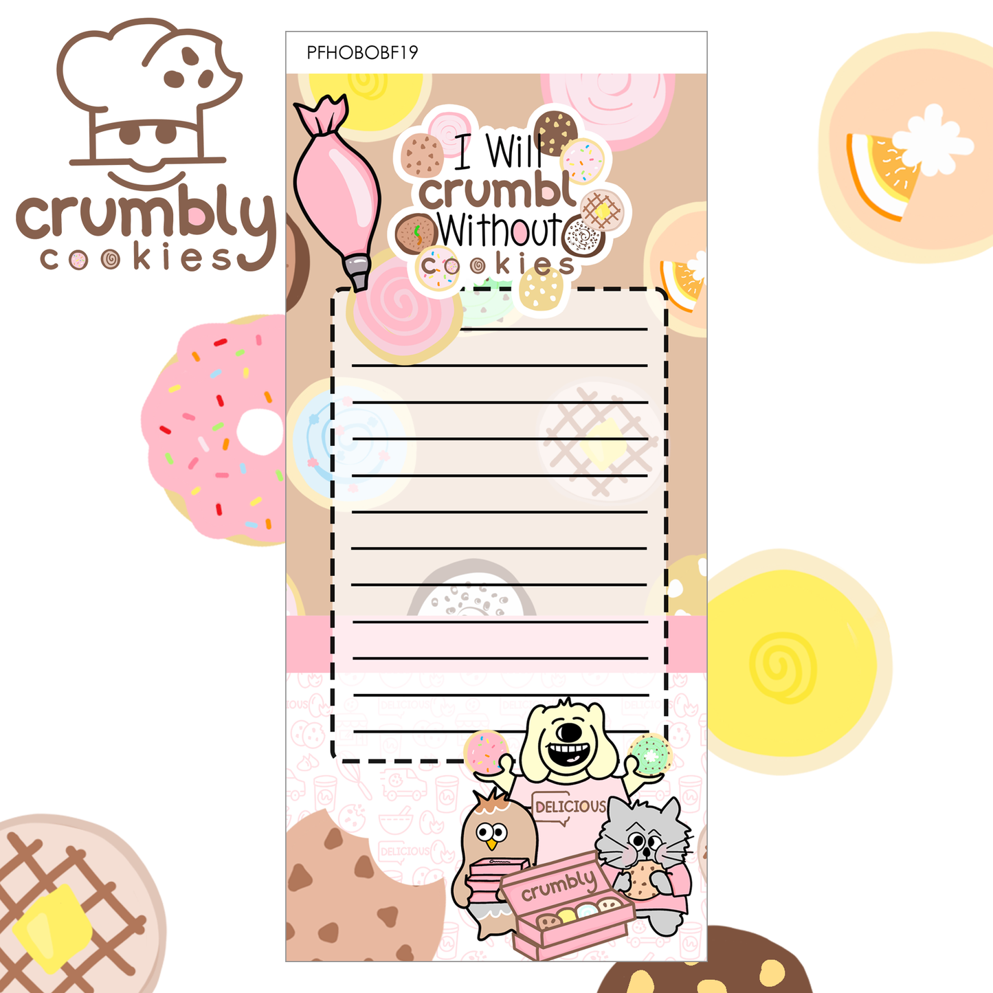 PFHOBO19 HOBONICHI WEEKLY Crumbly Cookie Collection