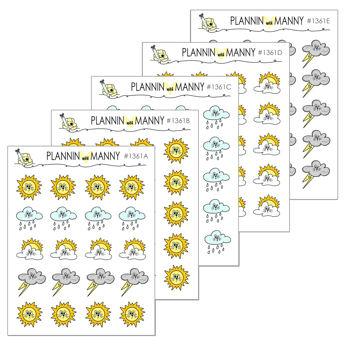 1361 Owen Weather Planner Stickers